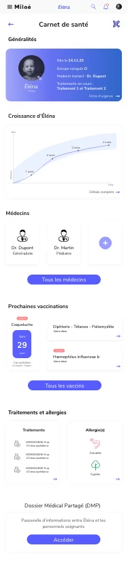 Écran du projet